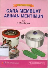 Cara Membuat Asinan Mentimun