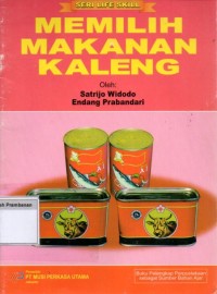 Memilih Makanan Kaleng